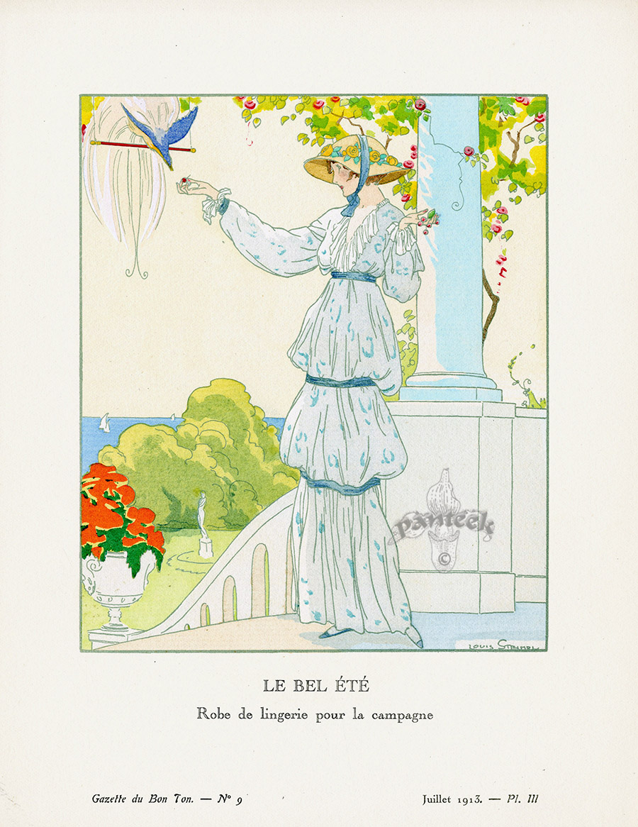 Le Bel Ete by Louis Strimel from Vintage French Pochoir prints by ...