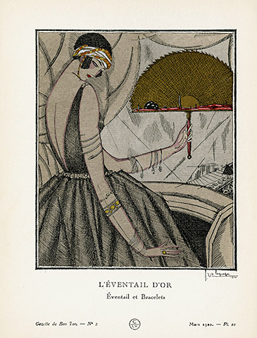 Antique Pochoir Prints of Paris Fashion