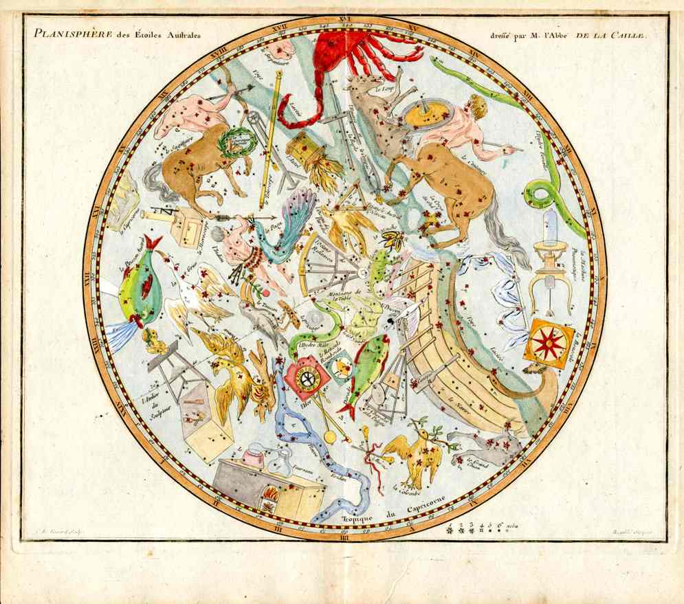 John Flamsteed Celestial Atlas Astrological Prints 1776