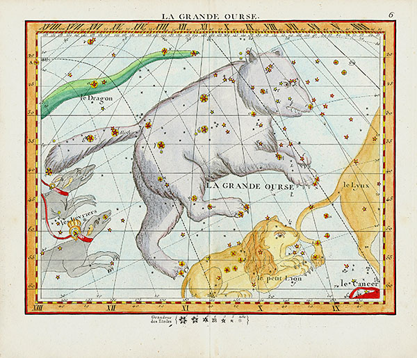 Zodiac Signs, John Flamsteed Celestial Atlas, Antique Astronomy Prints 1776