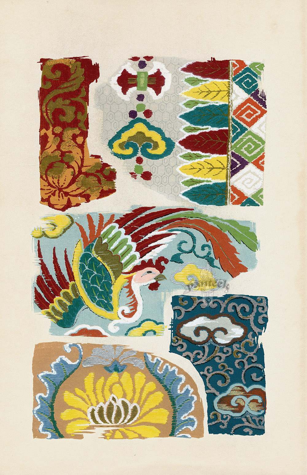 from Folio Designs of Dragons, Flowers, Birds, Fish, Shells