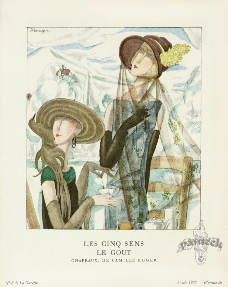 Gazette du Bon Ton Antique Fashion Prints 1912-1913
